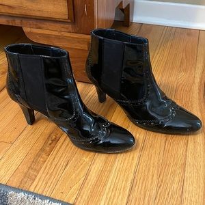 Cole Haan patent leather booties